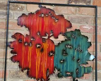 Metal tree art