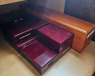 Wooden jewelry boxes