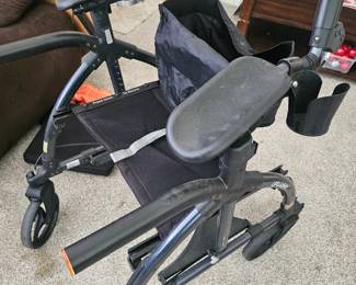 An UPWalker Original Upright Rollator Walker manufactured by LifeWalker.