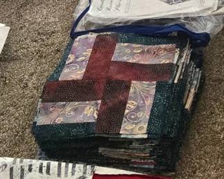 Batik quilt blocks
