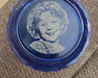 Vintage shirley temple depression glass cereal bowl