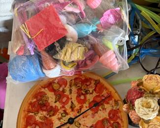Pizza clock  doll toys