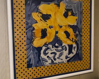 Colorful framed floral