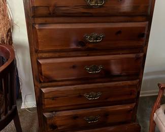 Solid wood dresser