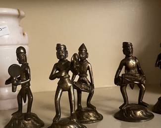 Set of small metal dancers