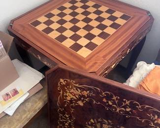 Game Table Checkerboard Top