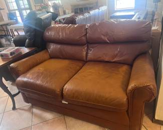 Brown Two Seat Sofa
