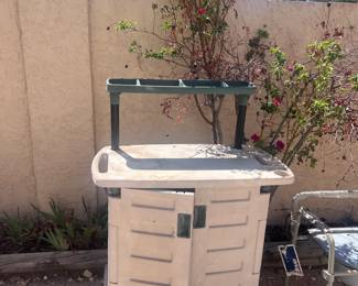 Outdoor Storage And Potting Cart