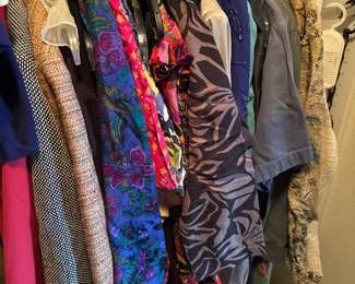 Colorful Dresses And Hanging Clothing