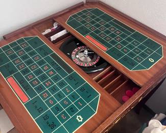 Game Table Roulette Compartment