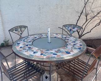 Mosaic Patio Table And Chairs