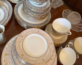 Patterned Plates Cups And Saucers