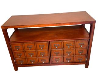 Apothecary Style Double Door Media Stand