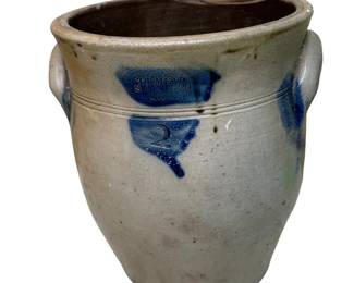 Antique Ira Mead Crock