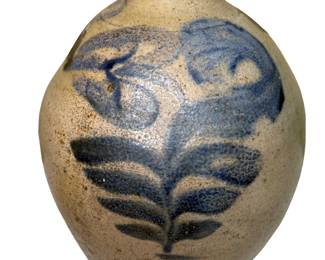 Antique Salt-Glazed Stoneware Jug