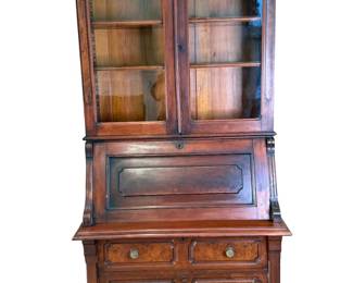 c.1880 Black Walnut Secretary