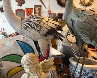 Garden Cranes and Statuary