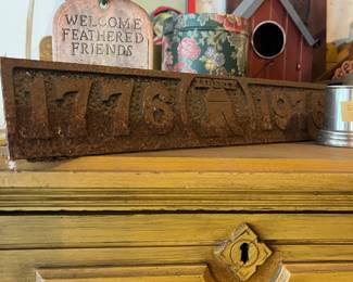 Bicentennial Plaque Cast Iron
