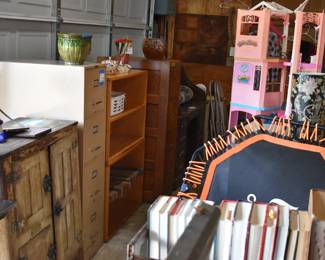 Old Ice Box, File, Book Shelves