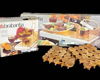Vintage Brabantia Food Warmers & Wood Trivets