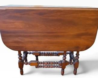 Vintage Drop-Leaf Gateleg Dining Table