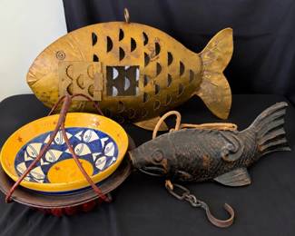 Fish-Themed Coastal Décor Collection