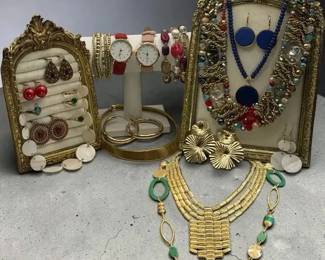 Colorful Statement Costume Jewelry Collection with Watches