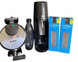 SodaStream Sparkling Water Maker, Bottles & Bella Waffle Maker