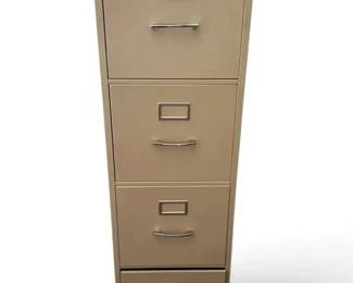 Beige 4-Drawer Metal Filing Cabinet
