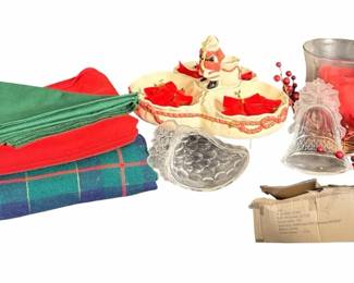 Fitz and Floyd Christmas Serving Tray & Christmas Tree