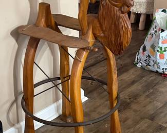 Vintage camel stool