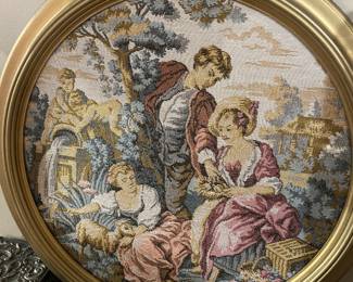 vintage framed victorian scene
