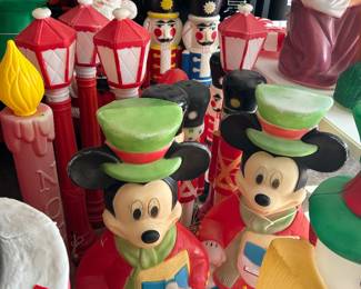 Vintage Mickey Mouse blowmolds