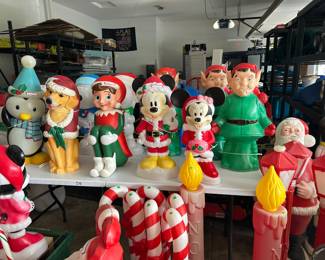 Rare vintage elf Blowmold’s and other blowmolds