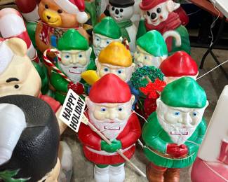 Vintage elf blowmolds