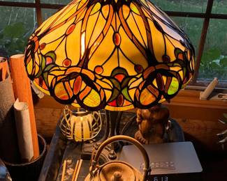 $75 WARM and Beautiful Tiffany style lamp.  Cozy feel for long winter nights
