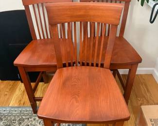 (3) Lovely Wooden Counter Stools