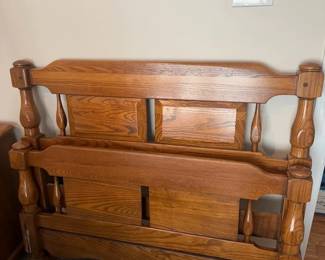 Vintage Wooden Twin Bed Frame