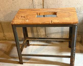 Work Table With Metal Legs