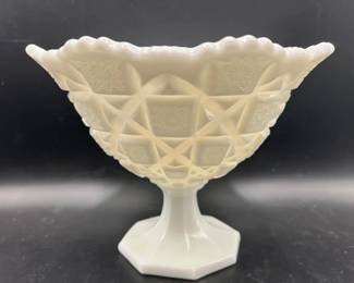 Westmoreland Milk Glass Compote — Ultraviolet Reactive