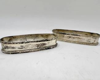 Lunt Sterling Silver Napkin Rings