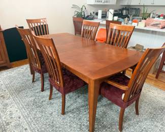 Dining Table & (6) Chairs With Furniture Covers