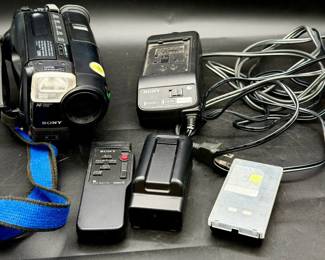 vintage Sony Handycam analog camcorder