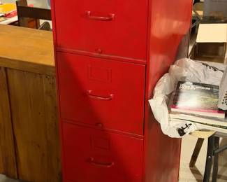 Red File Cabinet