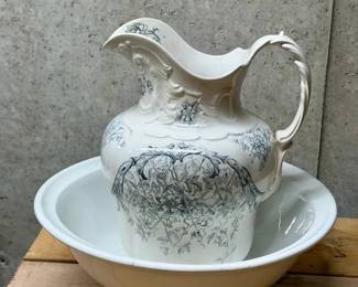 Alba And Maddock & Co Bone China Pitcher & Bowl
