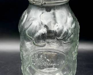 Vintage Glass Cookie Jar