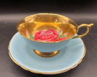 Paragon Rose Porcelain Teacup & Saucer — Stunning!