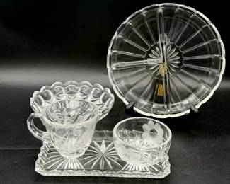 (5) Clear Glass Dishes