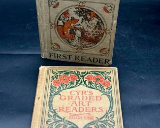 (2) Antique Readers Books