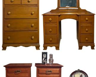 MidCentury Wood Bedroom Ensemble